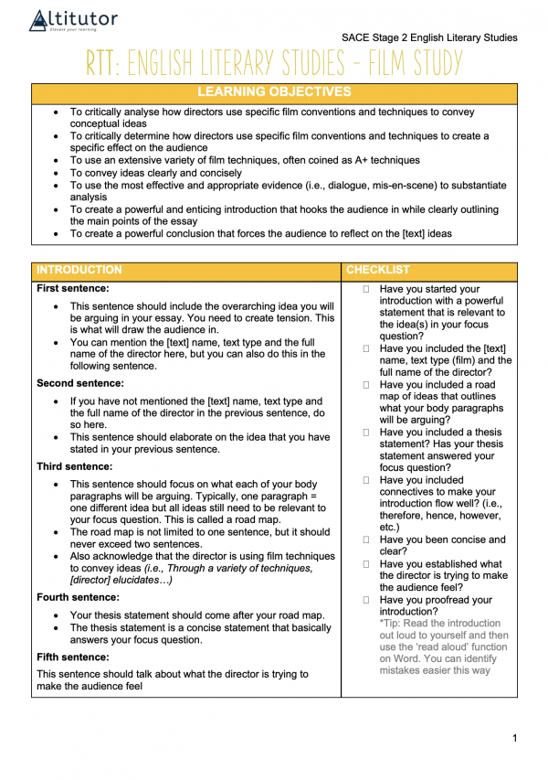 SACE EngLit notes 4